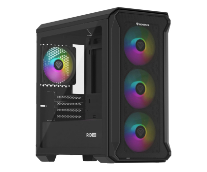 Obudowa NATEC Obudowa Genesis Irid 503 Micro tower, z oknem ARGB USB 3.0 NPC-1559